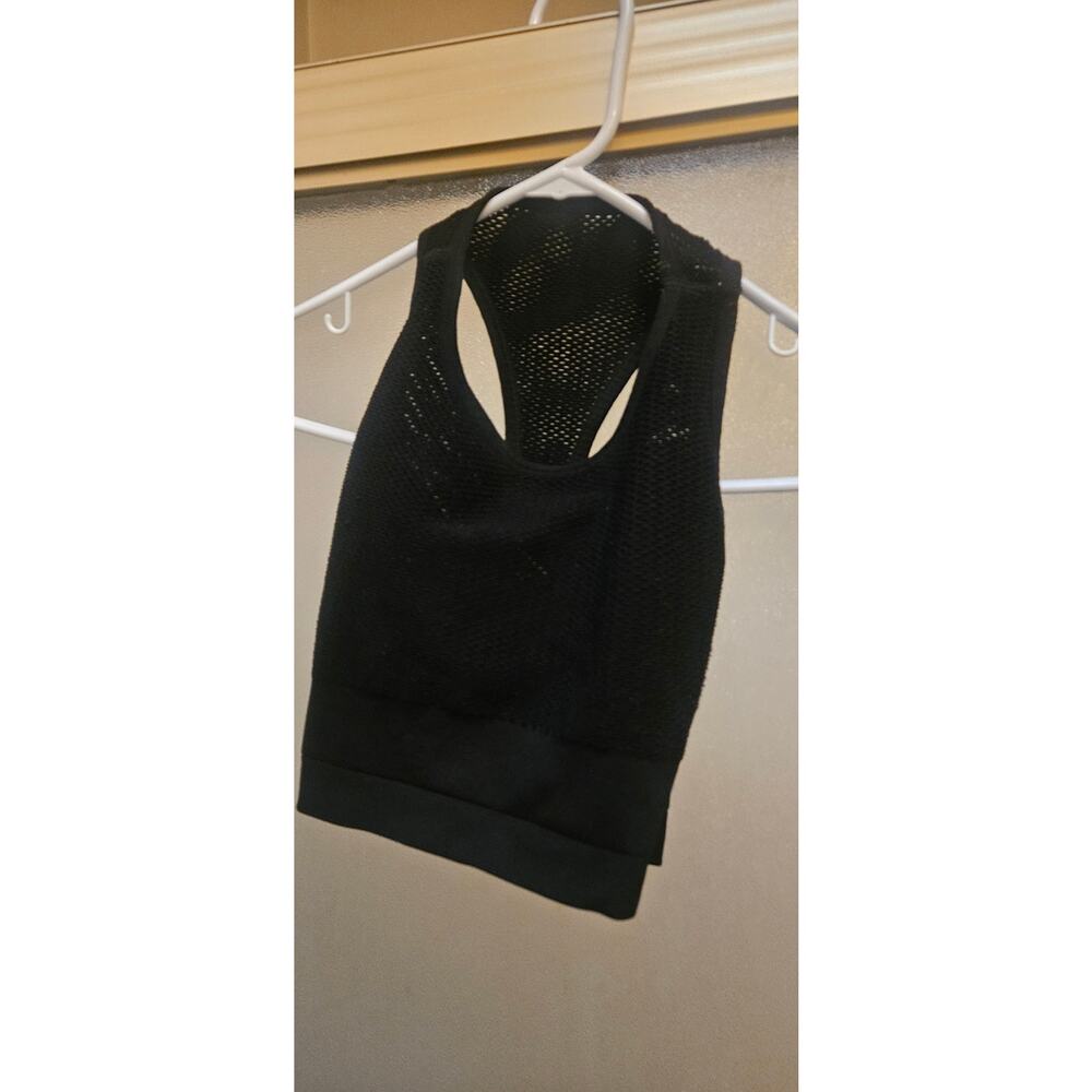 Xs alo yoga black mesh sports bra No label inside